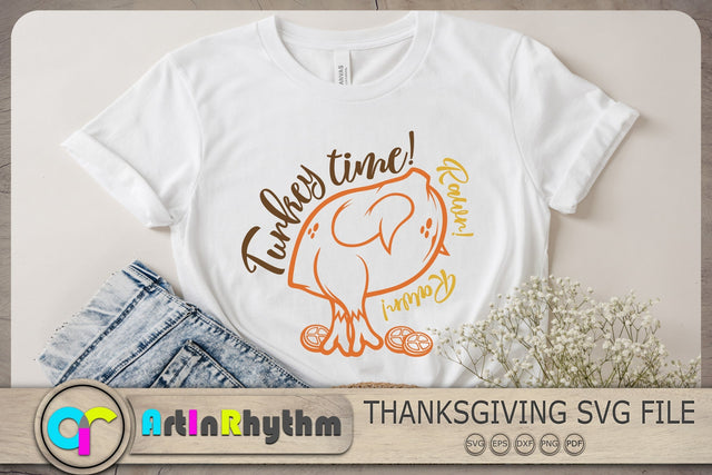 Turkey Time Svg, Thanksgiving Svg, Fall Svg, Food Svg SVG Artinrhythm shop 