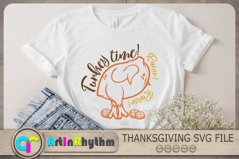 Turkey Time Svg, Thanksgiving Svg, Fall Svg, Food Svg SVG Artinrhythm shop 