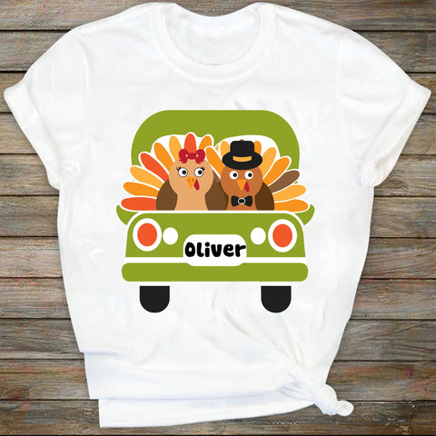Turkey Truck Svg, Vintage Truck Back Svg, Boys Thanksgiving Svg Dxf Eps Png, Fall Cut Files, Monogram Svg, Kids Clipart, Silhouette, Cricut SVG DiamondDesign 