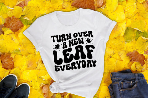 Turn over a New Leaf Everyday Retro Fall SVG SVG CraftLabSVG 