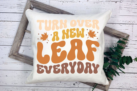Turn over a New Leaf Everyday Retro Fall SVG SVG CraftLabSVG 
