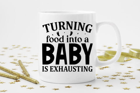 Turning food into a baby is exhausting SVG SVG Regulrcrative 