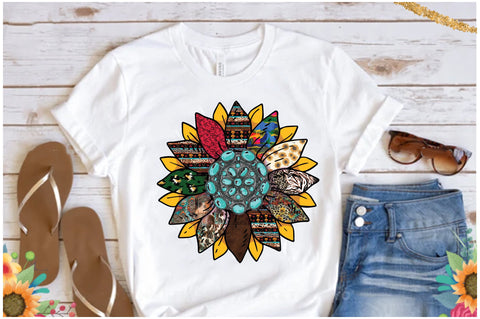 Turqoise Sunflower Sublimation Sublimation Jagonath Roy 