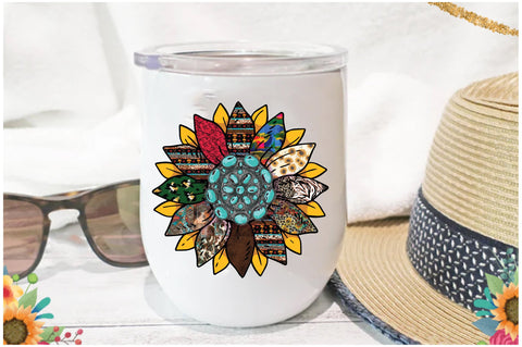 Turqoise Sunflower Sublimation Sublimation Jagonath Roy 