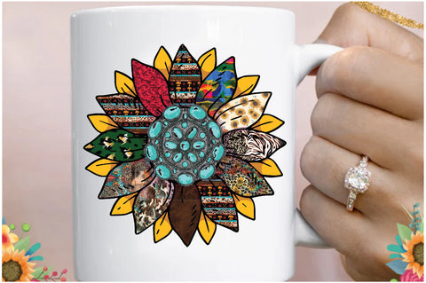 Turqoise Sunflower Sublimation Sublimation Jagonath Roy 