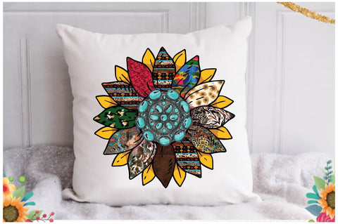 Turqoise Sunflower Sublimation Sublimation Jagonath Roy 