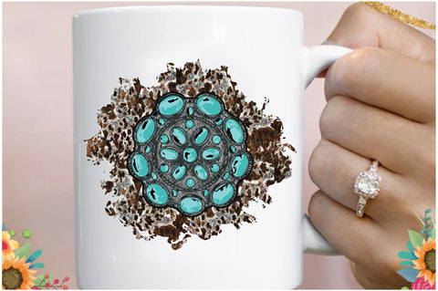 Turqoise Western Gem Stone Sublimation Sublimation Jagonath Roy 