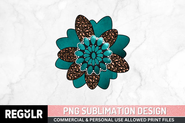 Turquoise Clipart Sublimation PNG, Western Sublimation Design Sublimation Regulrcrative 