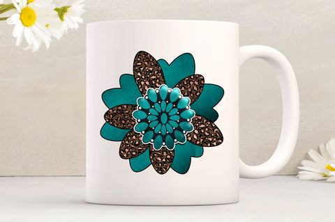 Turquoise Clipart Sublimation PNG, Western Sublimation Design Sublimation Regulrcrative 