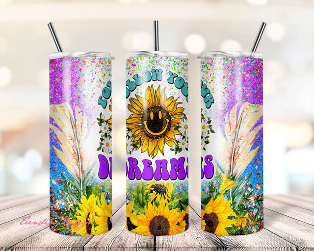 Turquoise Glitter Dreamcatcher Marble 20oz Skinny Tumbler Sublimation Designs for Straight/Tapered Tumbler Design - PNG Digital Download Sublimation TrendingDesign 