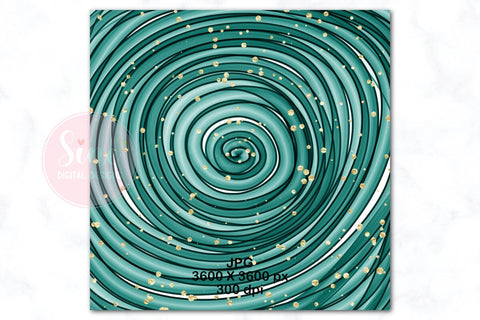 Turquoise Ink Glitter Digital Papers Backgrounds Set Digital Pattern SineDigitalDesign 