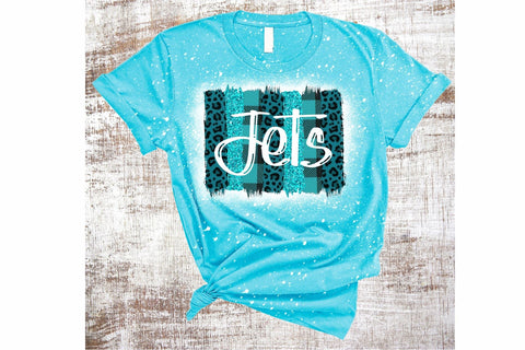 Turquoise Teal Animal Print Plaid Sublimation PNG Sublimation Sweet Tees 