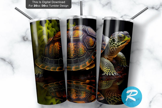 Turtle 20 oz / 30 oz Tumbler PNG Sublimation Regulrcrative 