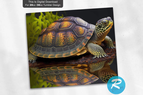 Turtle 20 oz / 30 oz Tumbler PNG Sublimation Regulrcrative 
