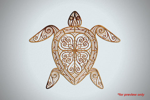 Turtle - 3D Layered SVG Cut Files SVG Slim Studio 