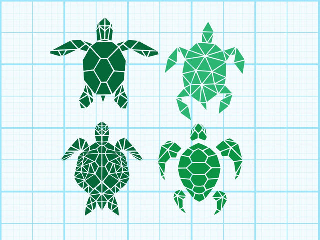 Turtle Geomatical Print SVG Johan Ru designs 