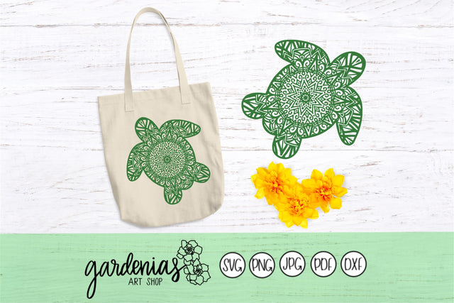Turtle Mandala SVG Gardenias Art Shop 