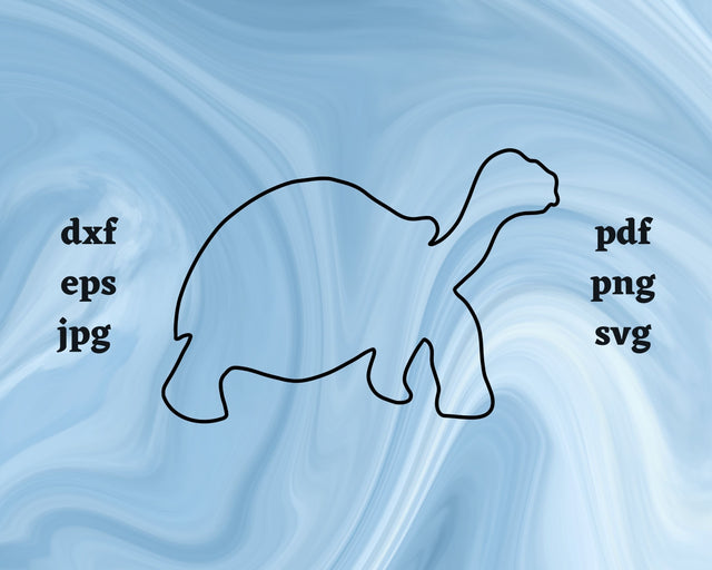 Turtle Outline SVG Cut File SVG Northern Light SVG 