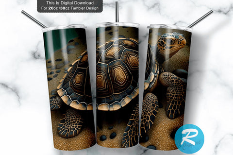 Turtle stained 20 oz / 30 oz Tumbler PNG Sublimation Regulrcrative 