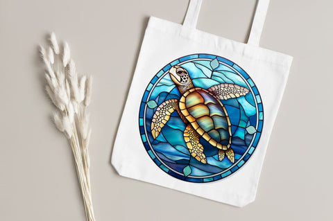 Turtle Stained Glass Sublimation Clipart Sublimation Regulrcrative 