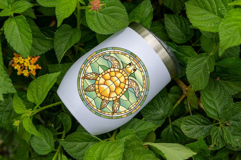 Turtle Stained Glass Sublimation Clipart Sublimation Regulrcrative 