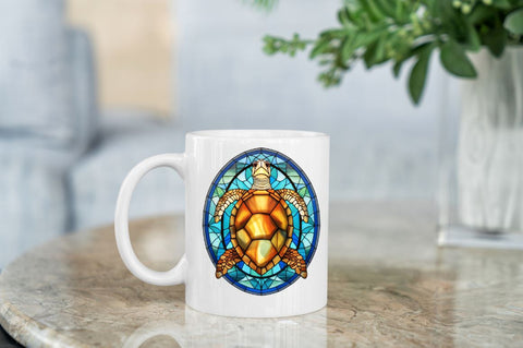 Turtle Stained Glass Sublimation Clipart Sublimation Regulrcrative 