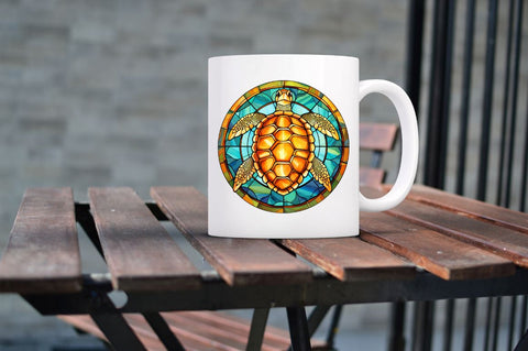 Turtle Stained Glass Sublimation Clipart Sublimation Regulrcrative 