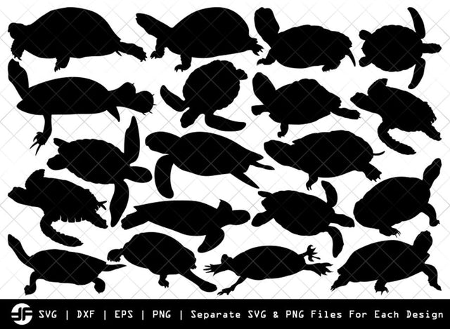 Turtle SVG | Animal SVG | Silhouette Bundle | SVG Cut File SVG ETC Craft 