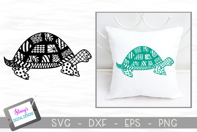 Turtle SVG with Doodle Patterns SVG Stacy's Digital Designs 
