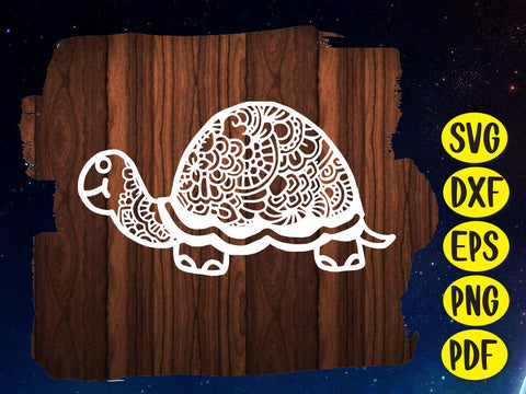 Turtle Swirl Paper cut SVG Johan Ru designs 