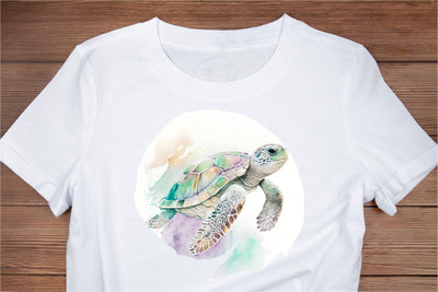 Turtle T-Shirt Design PNG. Tshirt Sublimation Design Sublimation Olga Terlyanskaya 