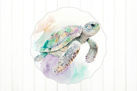 Turtle Wind Spinner Sublimation. Wind Spinner Design Sublimation Olga Terlyanskaya 