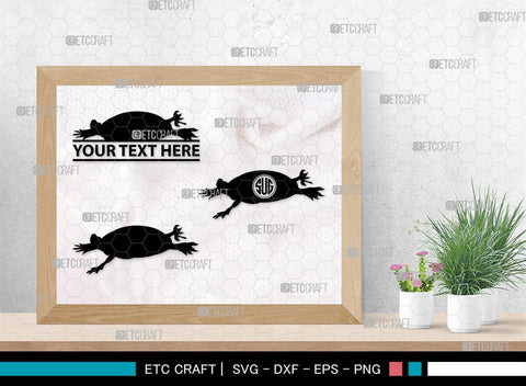 Turtles Monogram, Turtle Silhouette, Turtle SVG, Aquatic Turtle Svg, Sea Turtle Svg, Tortoise Svg, Aquatic Animal Svg, SB00330 SVG ETC Craft 