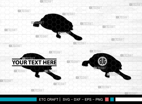 Turtles Monogram, Turtle Silhouette, Turtle SVG, Aquatic Turtle Svg, Sea Turtle Svg, Tortoise Svg, Aquatic Animal Svg, SB00330 SVG ETC Craft 