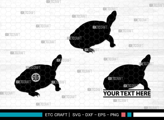 Turtles Monogram, Turtle Silhouette, Turtle SVG, Aquatic Turtle Svg, Sea Turtle Svg, Tortoise Svg, Aquatic Animal Svg, SB00330 SVG ETC Craft 