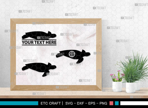 Turtles Monogram, Turtle Silhouette, Turtle SVG, Aquatic Turtle Svg, Sea Turtle Svg, Tortoise Svg, Aquatic Animal Svg, SB00330 SVG ETC Craft 