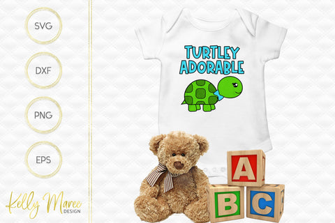 Turtley Adorable Turtle Bow Tie SVG Cut File Kelly Maree Design 