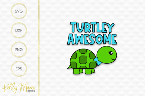 Turtley Awesome Turtle Bow Tie SVG Cut File Kelly Maree Design 