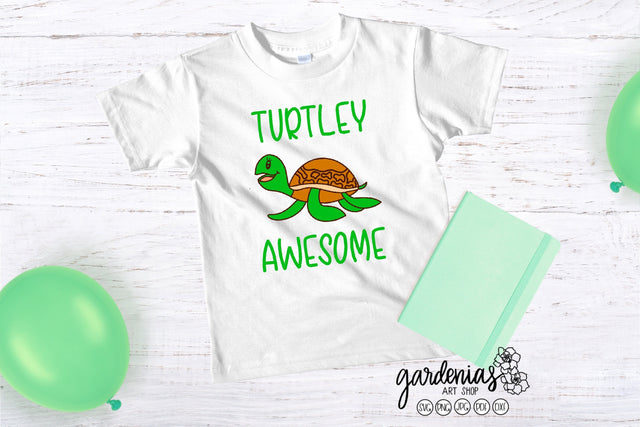 Turtley Awesome Turtle SVG Gardenias Art Shop 