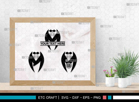 Tuxedo Monogram, Tuxedo Silhouette, Tuxedo SVG, Bow Tie Svg, Bow Svg, Tie Svg, SB00218 SVG ETC Craft 