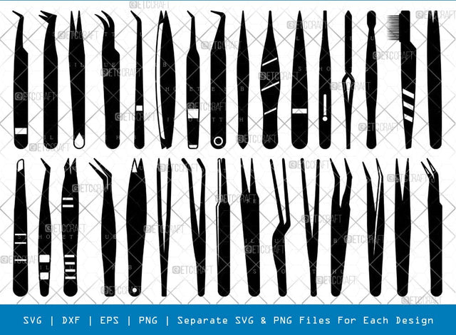 Tweezers Silhouette Svg Cricut Cut Files Png Bundle, SB01027 SVG ETC Craft 