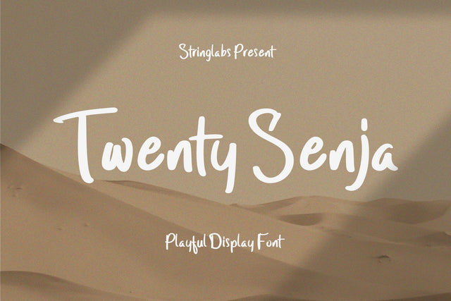 Twenty Senja - Playful Display Font Font StringLabs 
