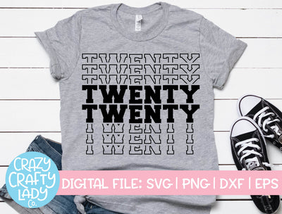 Twenty Twenty | New Year's SVG Cut File SVG Crazy Crafty Lady Co. 