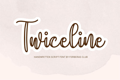 Twice Line Font Forberas 