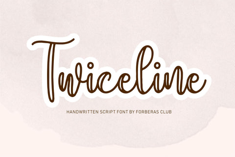 Twice Line Font Forberas 