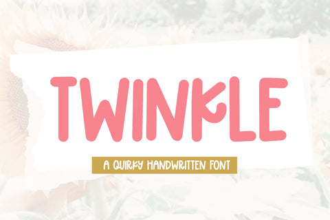 Twinkle - Quirky Handwritten Font Font KA Designs 
