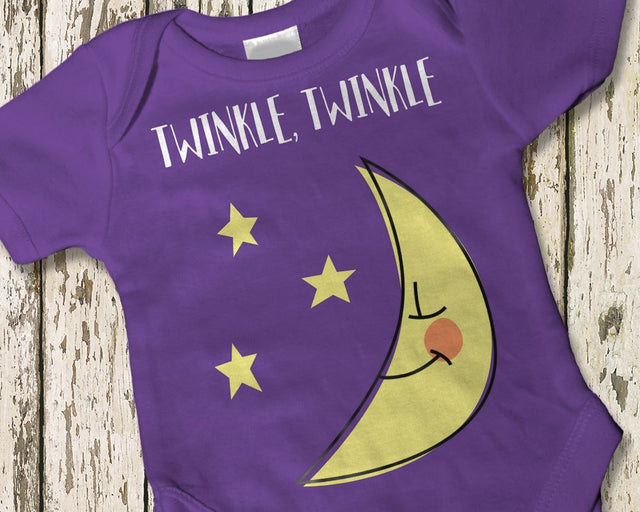 Twinkle Twinkle Moon and Stars SVG Designed by Geeks 