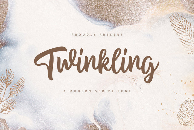 Twinkling - Modern Script Font Font Alpaprana Studio 