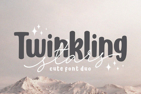 Twinkling Stars - Cute font duo Font Subectype Studio 