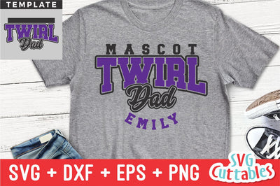 Twirl svg - Twirl Dad Template 006 - svg - eps - dxf - png - Majorette - Baton - Silhouette - Cricut - Digital Download SVG Svg Cuttables 